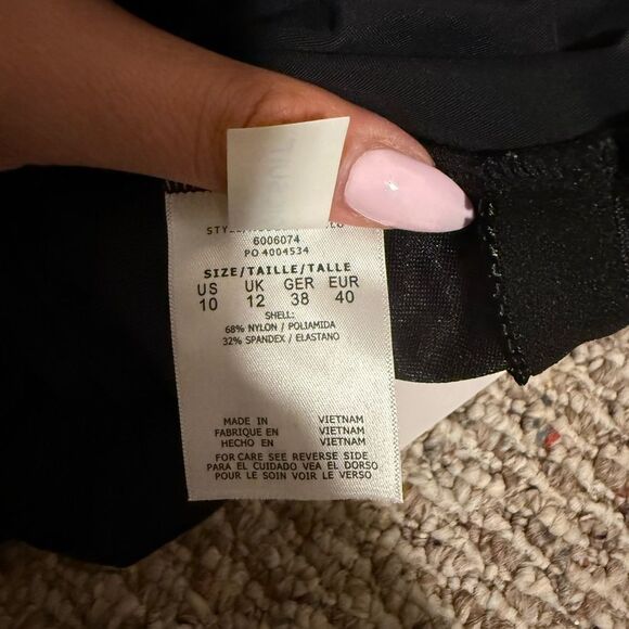 NWT Miraclesuit Magicsuit Goddess Trimming One Shoulder One Piece Black- Size 10 - Picture 7 of 9